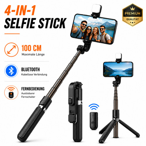 Selfie stick bluetooth mit - stick,